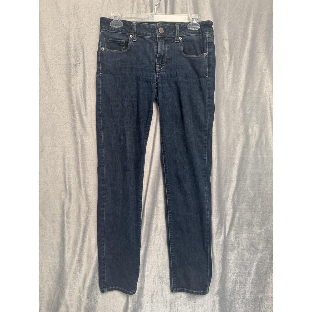 American Eagle Outfitters Jeans Womens 0 Short Light Wash Bootcut Stretch Denim
